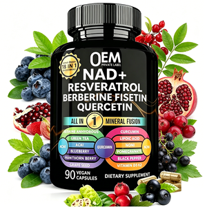 Cápsulas de Suplemento Liposomal Todo en Uno con NAD+, Resveratrol, Quercetina, Berberina y Fisetina para Energía Celular - Product Image 1