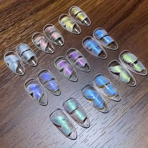 1 pièce, 9 couleurs, Nouveau Gel Patting Populaire, Texture Rêveuse Dégradée, Vernis à Ongles Gel UV&LED Soak-off pour Création Artistique, Salon, Noël, DIY - Product Image 3