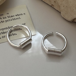 แหวนพลอยตัดเม็ดสีเงินแท้สไตล์เกาหลีดีไซน์บล๊อกเกอร์ประดับเพชรแบบ S925 - Product Image 5