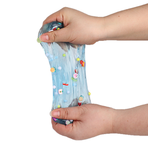 Kit de Slime Personalizado de 3 Colores, Plastilina de Cristal, Juguete Antiestrés, Serie de Comida con Hamburguesas, Slime Suave y Relajante - Product Image 1