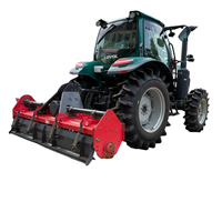 Tracteur à roues 4x4 de 120 CV avec moteur Weichai, excellente adaptabilité au terrain pour les terres montagneuses et les terres agricoles plates