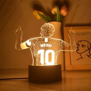 Led Night Light Messi <strong>Ronaldo</strong> Barcelona <strong>Real</strong> <strong>Madrid</strong> Football Fans Night Light Bts Table Lamp 3d Led Night Lamp