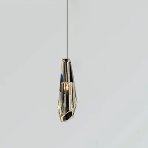 All-Copper Modern Minimalist Creative Dining <b>Room</b> Bar Counter Pendant <b>Light</b> Luxury Crystal Bedside Long Decorative Pendant <b>Light</b> - Product Image 5