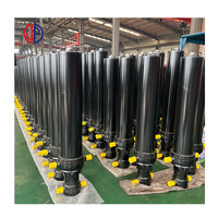 Vérins hydrauliques télescopiques à 3 à 8 étages pour camions à bascule, machines d'ingénierie
