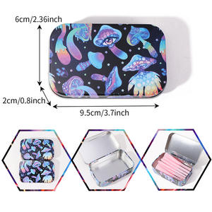 Oferta Especial: Kit de Molinillo de Hierbas Portátil Cuadrado <span class=keywords><strong>Funway</strong></span> SK006 con Diseño de Hongo, Bandeja Enrollable y Caja de Almacenamiento Metálica - Product Image 5