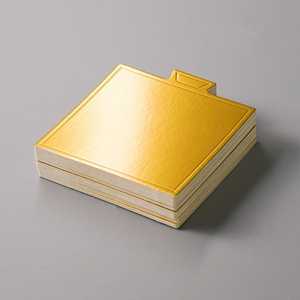 High Quality Mini French Dessert Board Customize Size Gold Cake Drum - Product Image 4