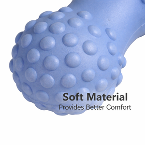 Precio al por mayor: Pelota de yoga ecológica de TPE suave al tacto con forma de cacahuete, doble esfera para masaje de columna, cuello, hombros y puntos de presión en pies, para ejercicio. - Product Image 4