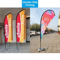 Drapeaux plume personnalisés pour la publicité promotionnelle en extérieur, vente en gros de drapeaux de plage volants