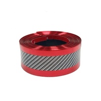 Autocollant de protection de seuil de porte en fibre de carbone, autocollant anti-collision pour pédale, autocollant décoratif