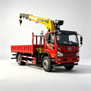 Camión grúa FAW 8T con plataforma de carga y dimensiones de carrocería personalizadas para transporte regional - Product Image 1