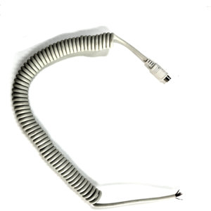 Spiralkabel <span class=keywords><strong>Seige</strong></span> Grau DIN 5-polig Weiblich Frei Offen Gewickelt PVC PUR Spirallängskabel Verlängerungskabel - Product Image 5