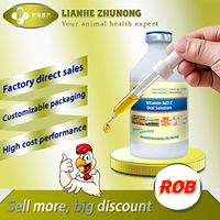 Vitamine Avicole et d'Élevage Ad3e pour Renforcer l'Immunité, Enzymes Digestives, Compléments Nadis, Booster pour Poulets