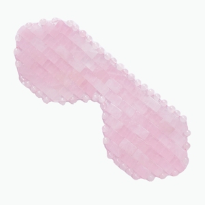 Máscara de Ojos para Dormir de Cuarzo Rosa Natural, Cubierta Refrescante de Piedra Preciosa Rosa para Meditación y Relajación Nocturna - Product Image 5