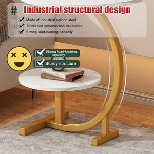 Creative Bedside Cabinet Simple Modern <b>Small</b> Bedside <b>Table</b> Bedroom Nightstand Storage <b>Table</b> Two Layer Coffee <b>Tables</b> - Product Image 4