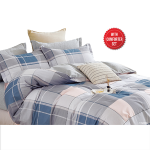 Ensemble de couette super simple confortable et moderne en coton 100% écologique, 3 pièces, 800 fils, doux et chaud, literie relaxante - Product Image 1