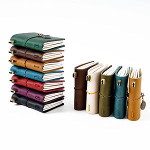 Carnet de voyage édition mini - Journal quotidien compact avec couverture en cuir, reliure spirale, format A7, cadeau - Product Image 2