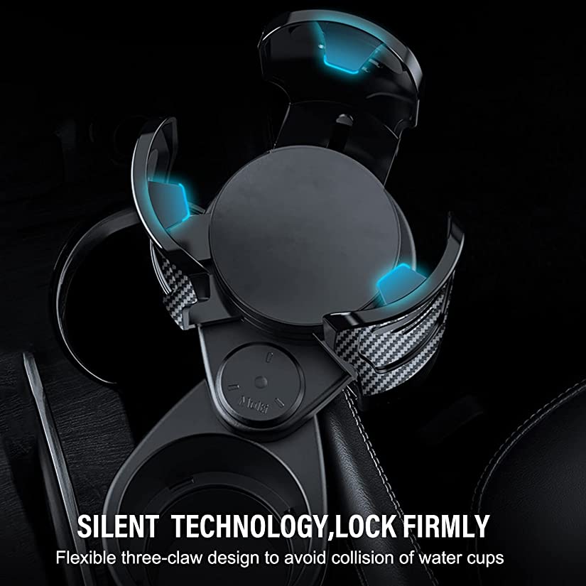 Adjustable Car Cup Holder - Universal 360° Rotating Expander for Large Bottles