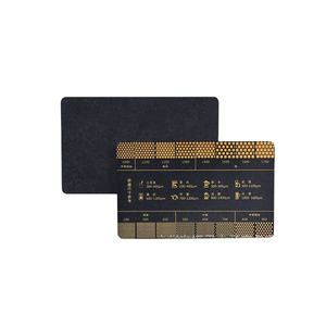 Espesor de molienda de café en polvo tamaño de comparación de referencia pequeña tarjeta de escala de molienda de café negro - Product Image 1