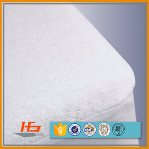 Premium hipoalergénico sin vinilo impermeable transpirable Mahjong Mat Terry Protector de colchón con 6 lados a prueba de chinches - Product Image 2