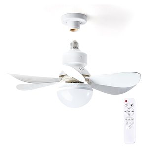 Interruttore della ventola del telecomando presa E27 ventilatore da soffitto <span class=keywords><strong>con</strong></span> <span class=keywords><strong>luce</strong></span> e controllo remoto Mini presa di corrente - Product Image 1