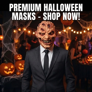 Máscara Realista de Látex Divertida y Extravagante con Características Grotescas, Expresión Espeluznante, Detalles Sangrientos, Máscara de Moda para Halloween - Product Image 4