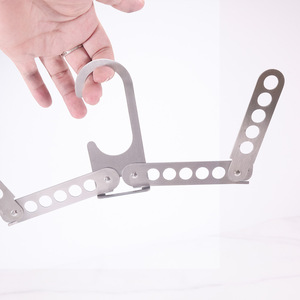 Cintres de voyage pliables robustes en métal et plastique, antidérapants, pour valise, croisière, <span class=keywords><strong>camping</strong></span>, maison, rangement de placard - Product Image 3