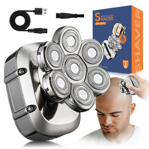 Afeitadora Rotatoria USB 5 en 1 Impermeable con Cuchillas de Acero Inoxidable para Uso Doméstico, Recortadora de Barba de Siete Cuchillas - Product Image 1