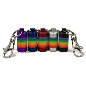 พวงกุญแจ LED พีวีซีสุดสร้างสรรค์แบบกำหนดเองได้พวงกุญแจรถตั้งแคมป์พวงกุญแจโลหะพีวีซีน้ำหนักเบาปรับแต่งได้ - Product Image 2