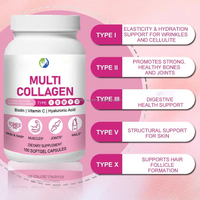 Capsules de collagène complexe multi-sources de la marque Ausreson, produits de beauté halal, complément alimentaire, capsules de peptides de collagène multi-vitamines