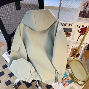 Chaqueta Cortavientos Impermeable Personalizada OEM para Exteriores, 100% Algodón, Larga, Gruesa, para Otoño, Unisex - Product Image 5