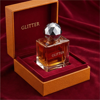 Flacon de parfum rechargeable en verre 30ml 50ml 100ml, avec logo personnalisé, boîte carrée imprimée mate – Vente chaude
