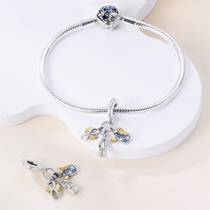 Colgante de Plata 925 con Esmalte de Cobre de la Virgen María, Amuleto de Joyería, Pulsera de Nuestra Señora, Regalo Religioso para Mujeres Católicas - Product Image 6