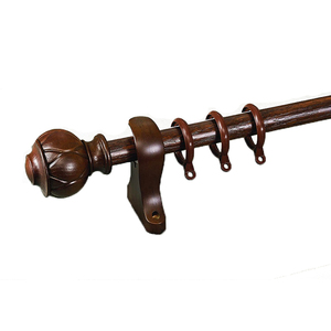 Manufacturer High Quality <strong>Wooden</strong> <strong>Curtain</strong> <strong>Poles</strong> and Accessories Double Wood <strong>Curtain</strong> Rods - Product Image 3