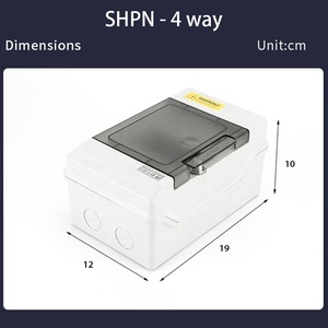 Boîtier de distribution <span class=keywords><strong>électrique</strong></span> en plastique pour intérieur, 4 voies, OEM, panneau de distribution <span class=keywords><strong>électrique</strong></span>, accessoires <span class=keywords><strong>électrique</strong></span>s, disjoncteur, boîte de protection MCB - Product Image 3