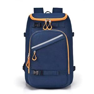 Ski Boot Travel Backpack 50L Waterproof Adjustable <b>Straps</b> for Kids' Ski/Snowboard Boots Helmets Gloves Accessories (Dark Blue) - Product Image 1