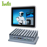 10.1 inci desain baru I5 5300U 6300U 8250U industri semua dalam satu sentuh Pc HD LVDS 4USB 2 Gigabit Realtek LAN Panel kapasitif Pc