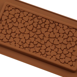 Molde de silicona 3D antiadherente con forma de corazón para hornear, fondant, pasteles, gofres, barras de chocolate, bandeja de silicona, moldes de chocolate - Product Image 3