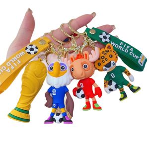 2026 Mascot <b>Keychain</b> Cartoon Doll Football Pendant Trendy Collectible Gift - Product Image 6