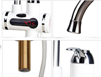 Robinet de cuisine de luxe moderne et classique, mitigeur tactile à poignée unique, chauffe-eau électrique, robinet de lavabo, ensemble de douche