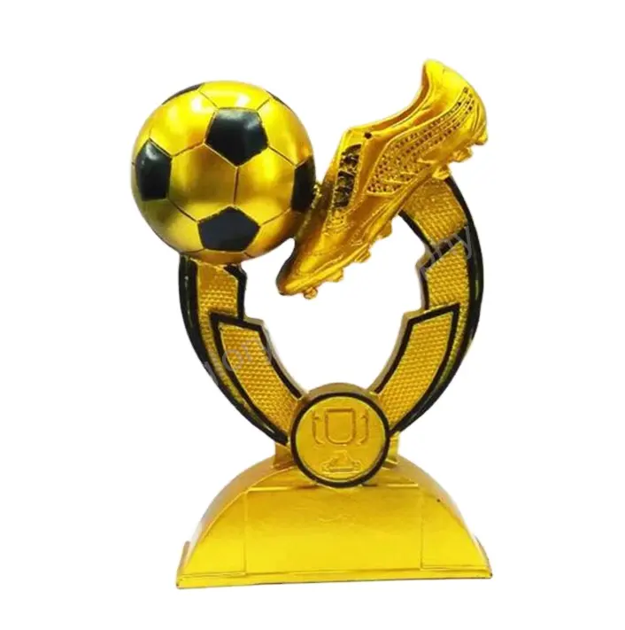 Hot Selling Wholesale OEM Customized Crafts High-End Wedding Decoration Sports Soccer Gift Souvenir Resin Trophy