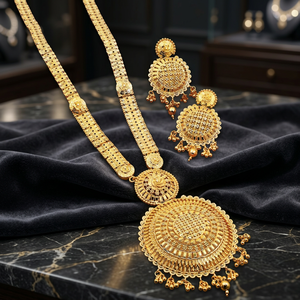 Juego de Joyería Larga de Micro Oro de 14K, 18K y 24K al por Mayor, Juego de Joyería Larga Tradicional, Collares Largos de Moda de Micro Oro sobre Latón - Product Image 4