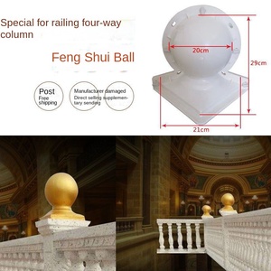 Moule pour boule de fleurs, colonne romaine européenne, lampe en lotus, modèle de construction, produits en ciment Feng Shui, fabricants en gros - Product Image 6