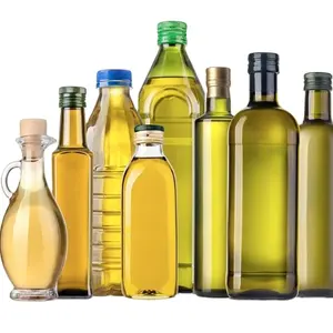 Qualité alimentaire 100ml 250ml 500ml 750ml 1L vide carré vert foncé marasca cuisson bouteilles en verre d'huile d'olive