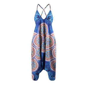 Combinaison d'été à imprimé Floral pour femmes, Style Boho, bretelles Spaghetti, col en v, Sport, Yoga, Sport, <span class=keywords><strong>2022</strong></span> - Product Image 5