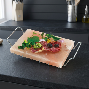 Plaque de cuisson en sel de l'Himalaya de qualité supérieure, raffinée, de qualité premium, de forme ronde, pour barbecue et technique de découpe, vente en gros - Product Image 1