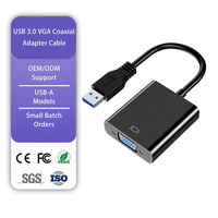 Adaptador USB 3.0 a VGA, Conversor de Video de Alta Velocidad 1080P HD para Laptop, Monitor de Escritorio, Proyector, HDTV Hub