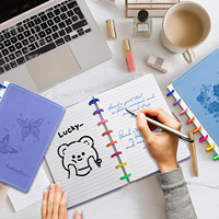 Cuadernos de diario con botones de seta bonitos al por mayor para escuelas y oficinas