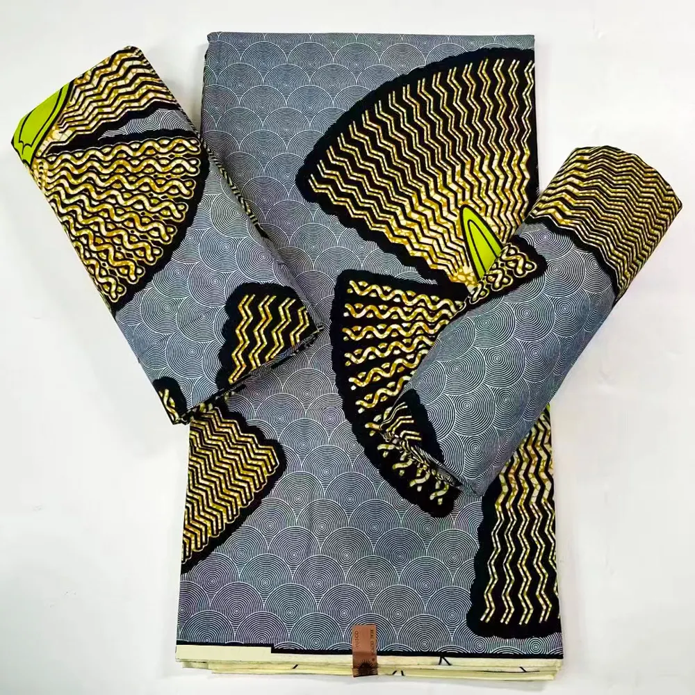 Tessuto di stampa in stile africano di vendita caldo 100% cotone tessuto di cera Super reale stampa tessuto cerato nigeriano