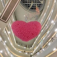 Proposition romantique mariage ballon pluie goutte filet Qixi centre commercial anniversaire ballon goutte filet pour Diwali Ramadan remise des diplômes