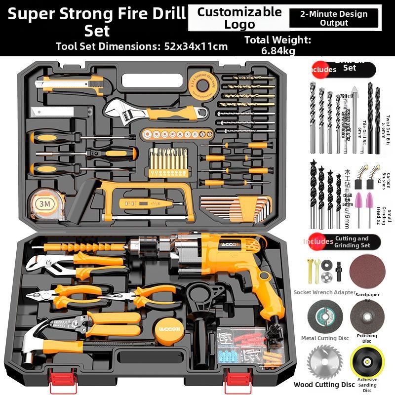 Ensemble de coupe et de meulage du bois Set feu + foret gratuit